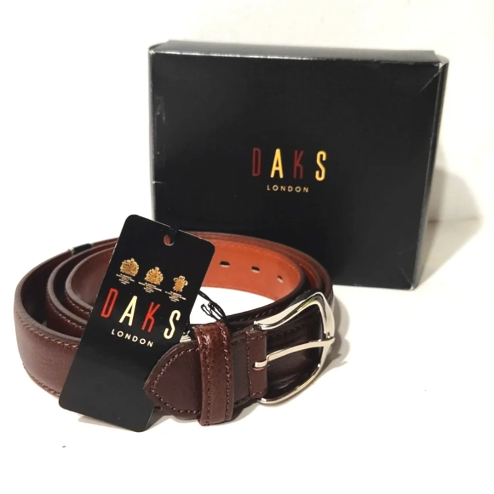 NIB Daks London Men's Leather Belt Size Large